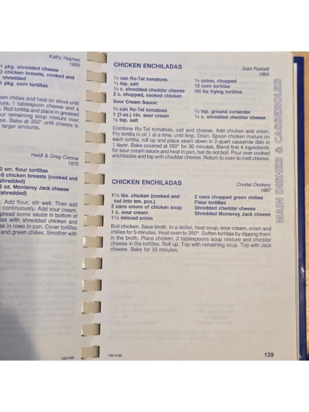 Paramount Terrace Christian Church 40th Anniversary Cookbook 1995 Amarillo Texas
